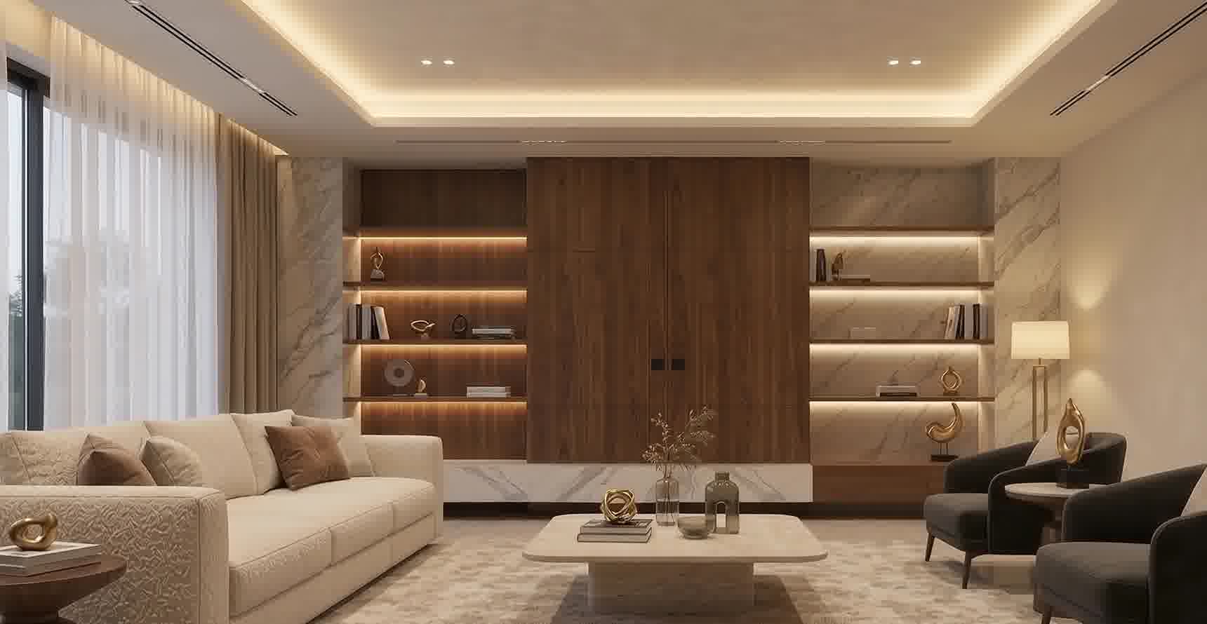 A beautifully furnished luxury living space designed by Craft My Space