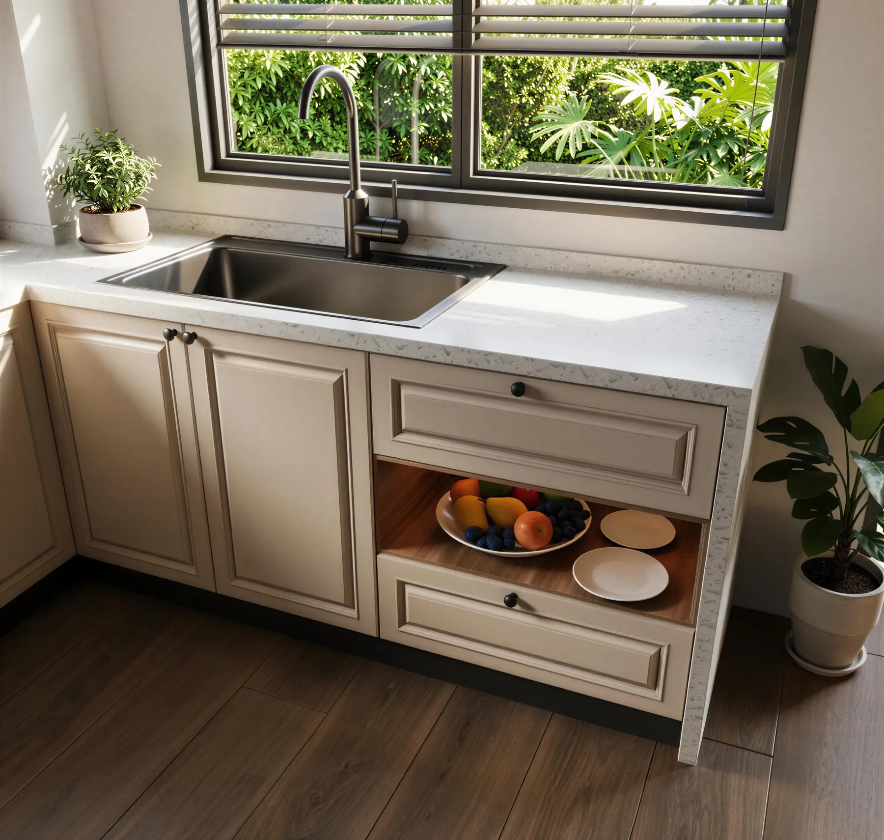 Traditional In-Frame Kitchen, view 6