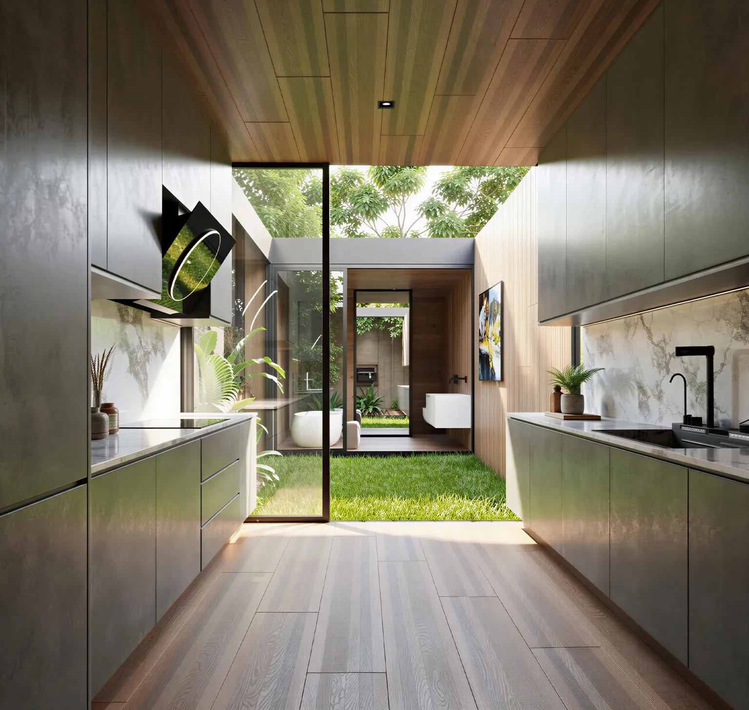 Slab Door Handle Kitchen, view 9
