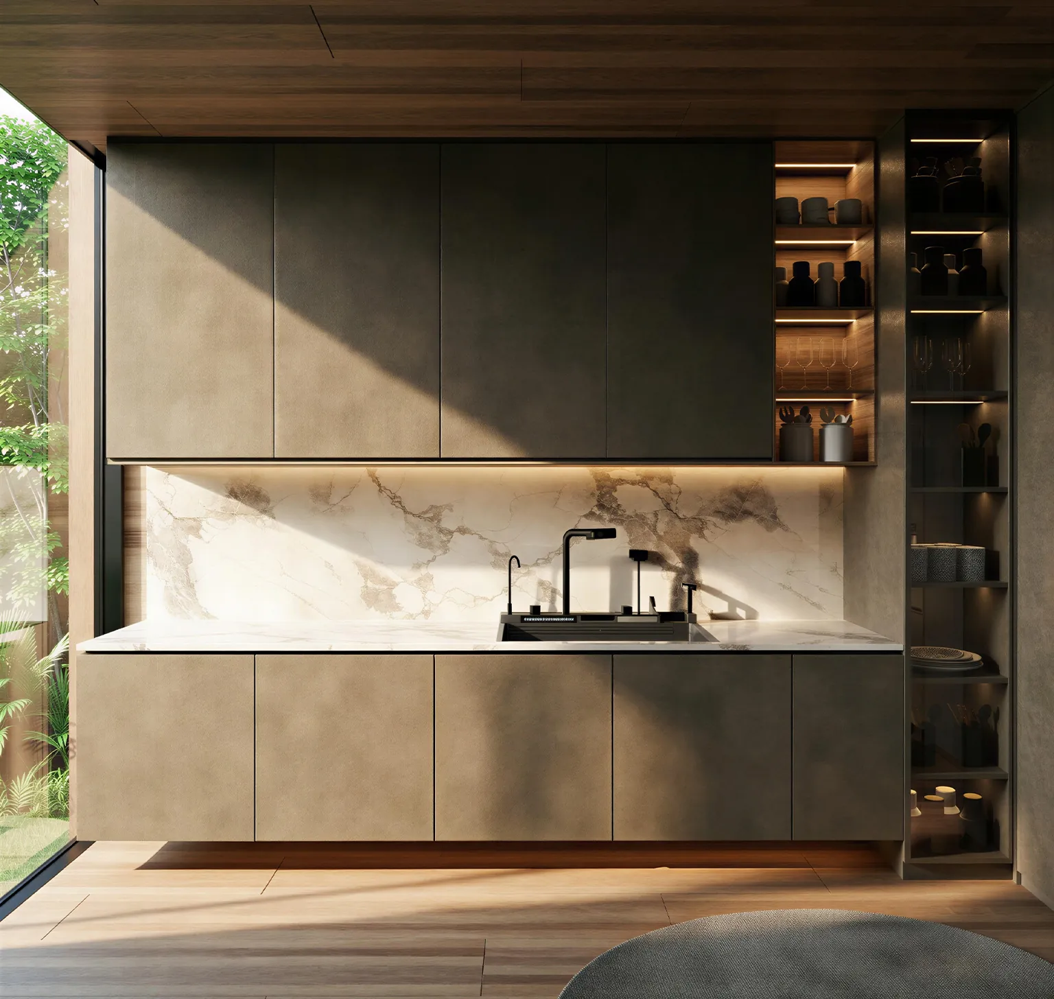 Slab Door Handle Kitchen, view 8