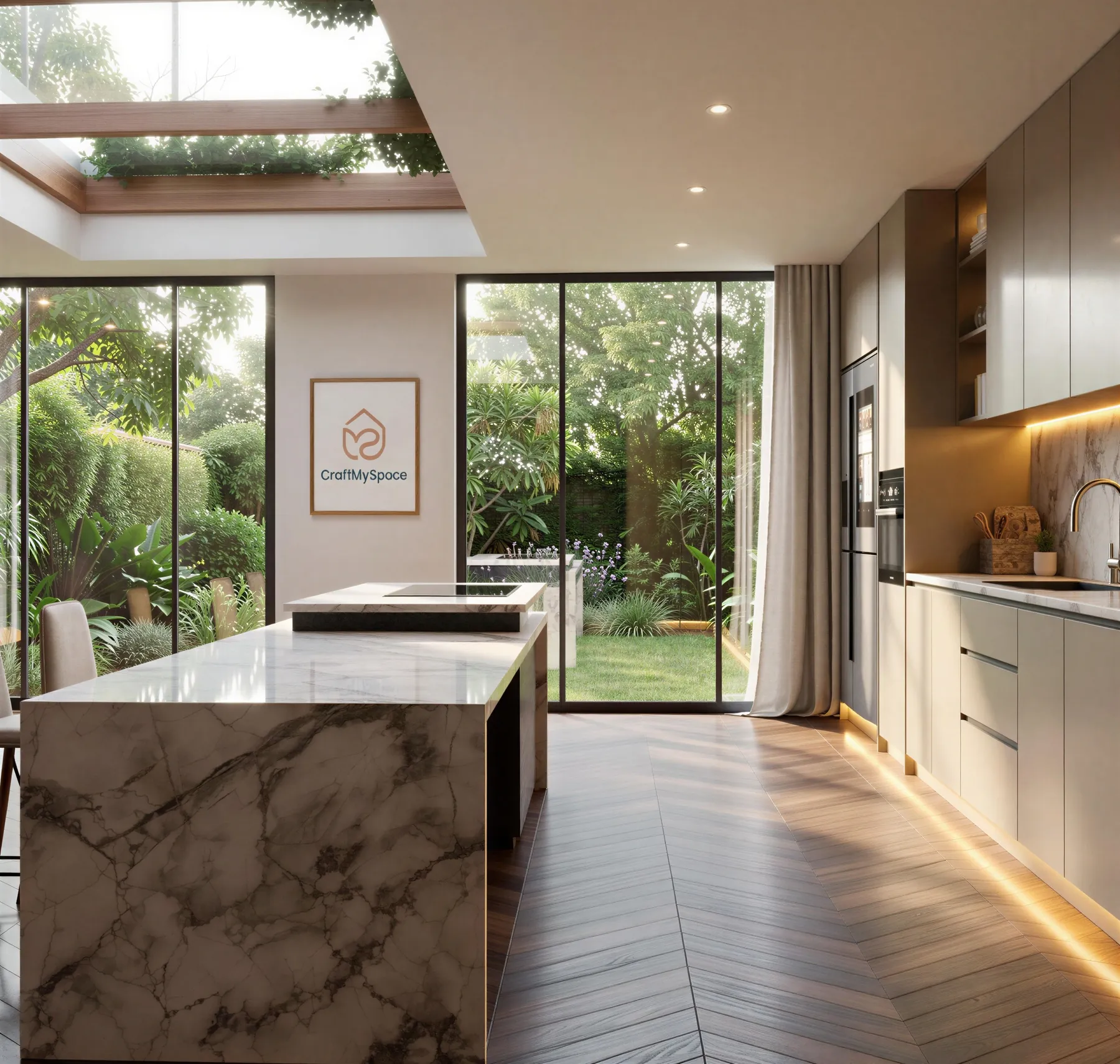 Slab Door Handle Kitchen, view 5