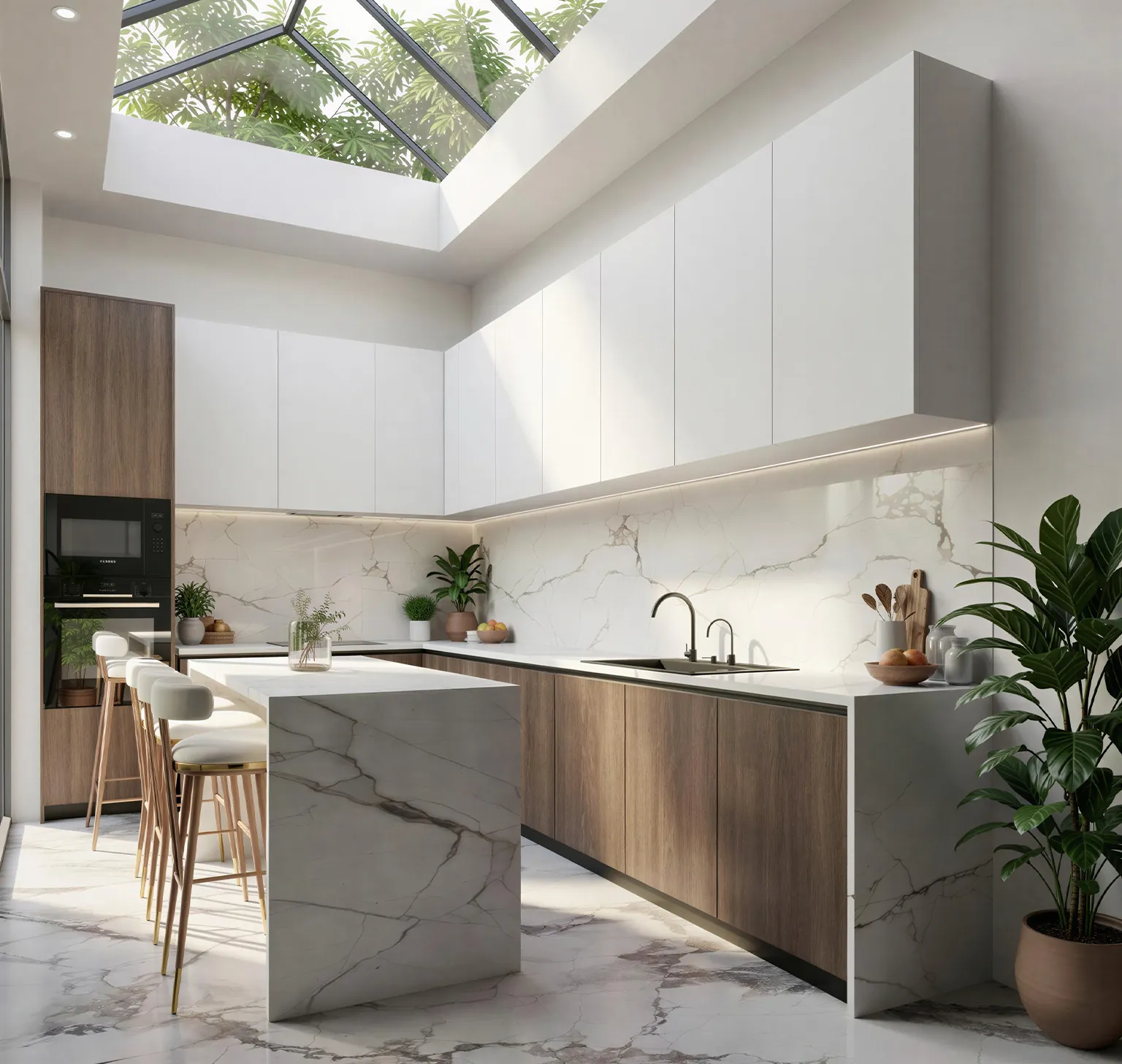 German Handleless Kitchen, view 8